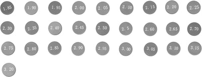 AHL Durchmesser: 10.0mm 3 x 28pcs 1.85mm-3.20mm Ventileinstellplättchen Ventil Shim Ventile einstell