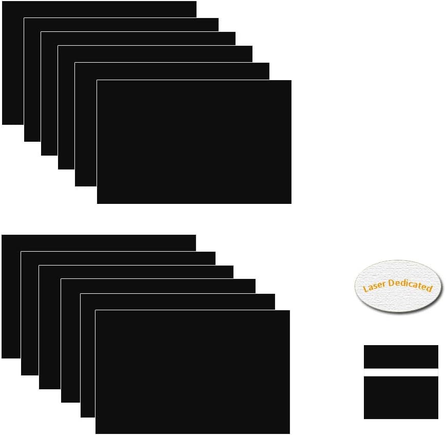 XLNTTECH 100 % Lasergravur, doppelseitiges Blatt (17,8 x 27,9 x 101,6 cm, 12 Stück) für Innenschilde