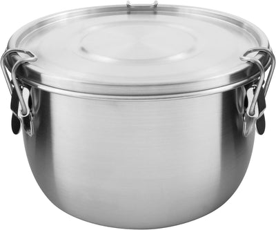 Tatonka Edelstahldose Foodcontainer 1 L - Essensbehälter mit Deckel, Clip-Verschlüssen und 1000 ml V