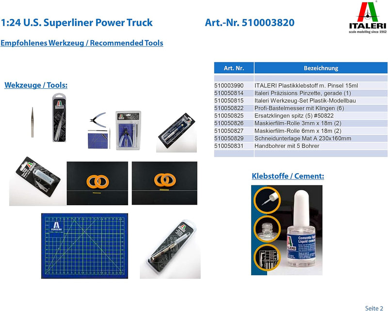 Italeri 8001283038201 510003820 - U.S. Superliner Power Truck