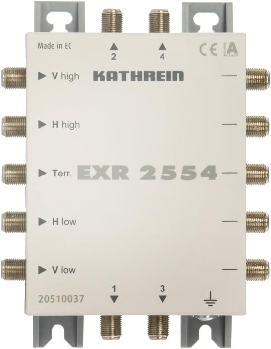 Kathrein EXR 2554 Satelliten-ZF-Verteilsystem Multischalter (1 Satellit, 4 Teilnehmeranschlüsse, Kas