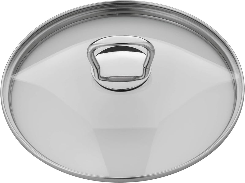 Silit Style Topfdeckel 24 cm, Glasdeckel mit Metallgriff, hitzebeständiges Glas, spülmaschinengeeign