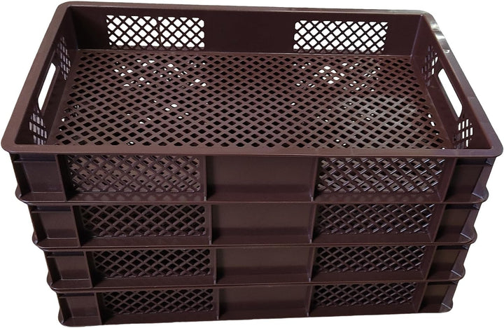 kanister-vertrieb® 4er SET Bäckerkisten 600x400x90mm, Bäckerkiste, Brotkiste, Brotkörbe, Brötchenkis