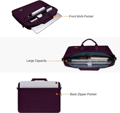 MOSISO Umhängetasche Laptoptasche Kompatibel mit MacBook Air 15 Zoll 2023 M2 A2941/Pro 16 2023-2019