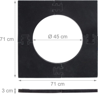 Relaxdays Dartscheibe Schutz "R6", Dart Auffangring, 3 Jahre to 99 Jahre, 45 cm Durchmesser, Catchri