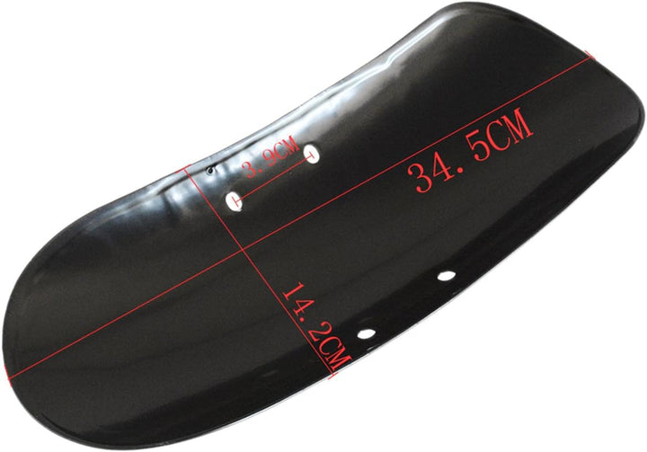 KATUR Motorcycle Short 13 5/8 "Frontfender Schwarz für Harley Davidson 48 Achtundvierzig XL1200X 201