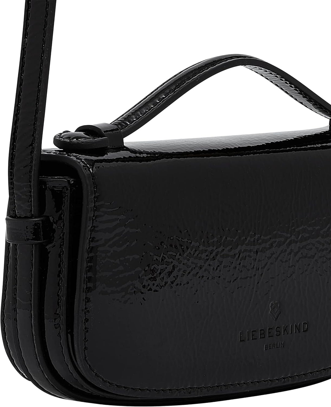 Liebeskind Berlin SADIE NAPLACK Crossbody, Extra Small (HxBxT 10cm x 21cm x 4cm), Black