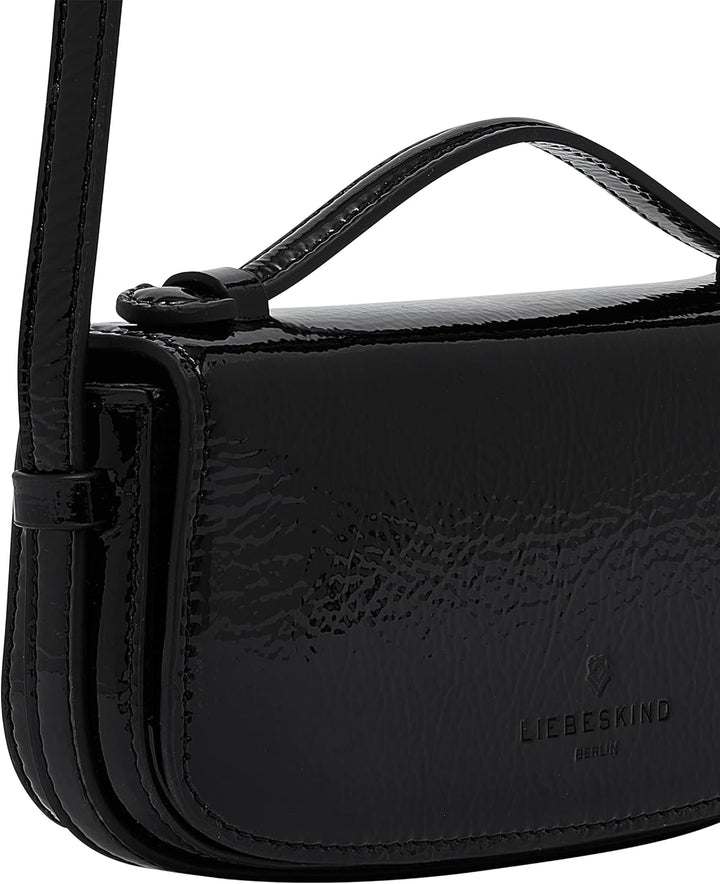 Liebeskind Berlin SADIE NAPLACK Crossbody, Extra Small (HxBxT 10cm x 21cm x 4cm), Black