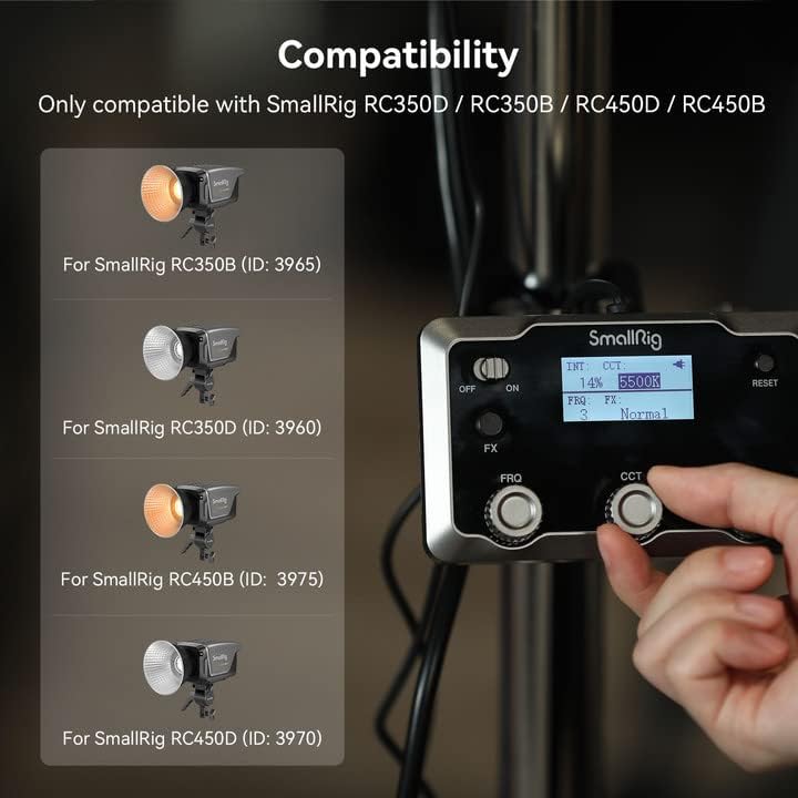 SMALLRIG RC 350 / RC 450 COB LED Video Light Control Panel - 3980