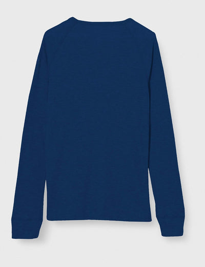 Odlo Kinder ACTIVE WARM TREND Baselayer Langarm-Shirt mit Rundhals, Estate Blue - Graphic FW20, 128