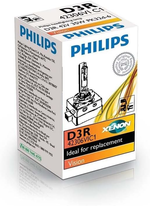 D3R 35W PK32d6 Xenon Vision 4400K 1st. Philips