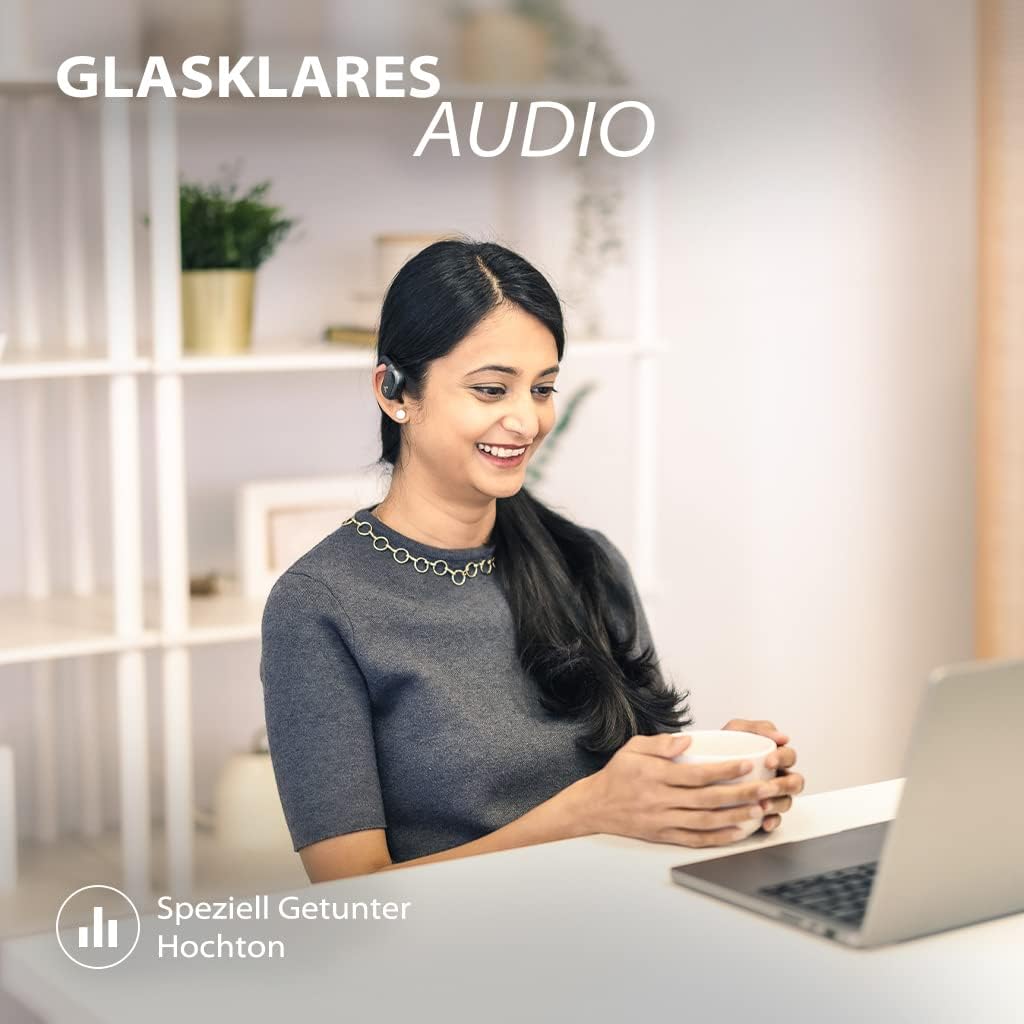 Avantree Breeze – Open Ear Bluetooth 5.2 Bügel Kopfhörer mit Ohrbügeln, Over Ear Design, Kabellos, B