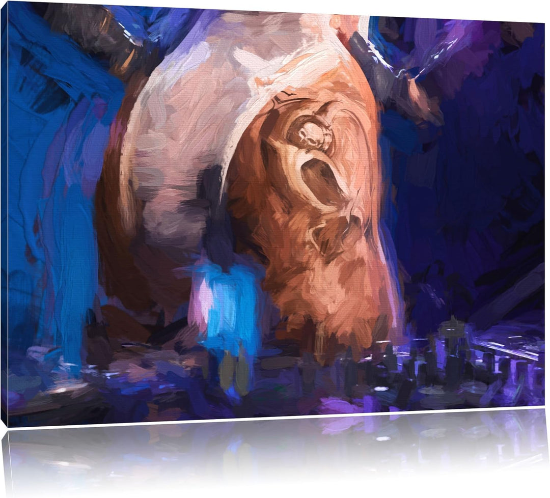 Pixxprint Sexy Frau am Plattenpult Pinsel Effekt, Format: 100x70 auf Leinwand, riesige Bilder fertig