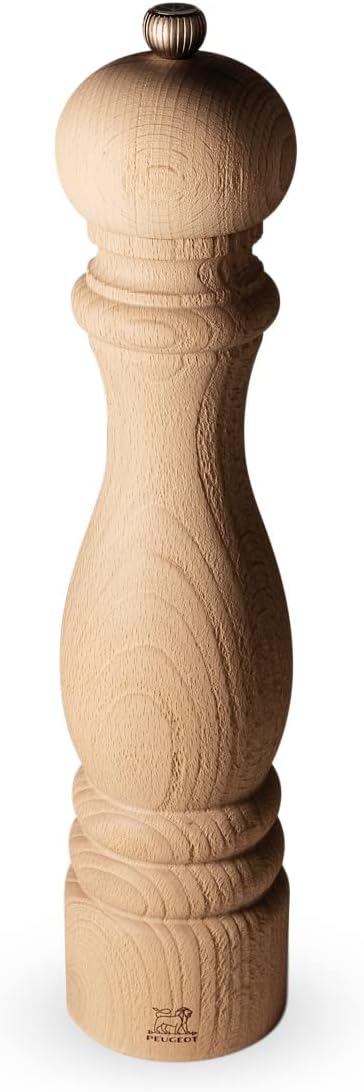 PEUGEOT - Salzmühle Paris Nature 30 cm + Alpensalz - Klassische Mahlgradeinstellung - Aus recyceltem