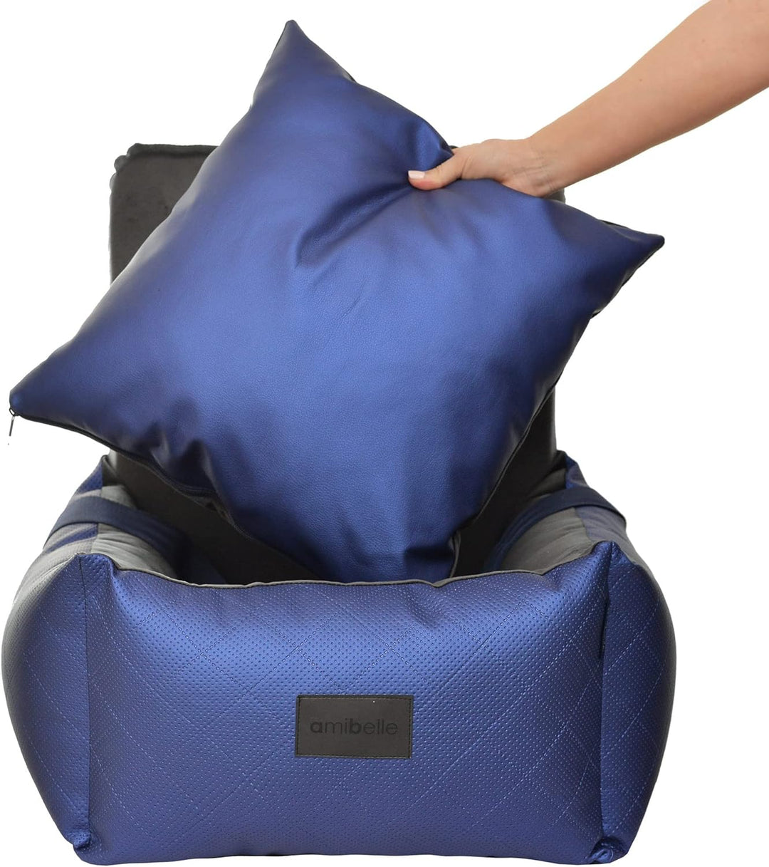 Luxuriös Hunde Auto Sitz | Autositz für Hunde, Rückbank, Vordersitz | Universal Waschbar Hundeautosi