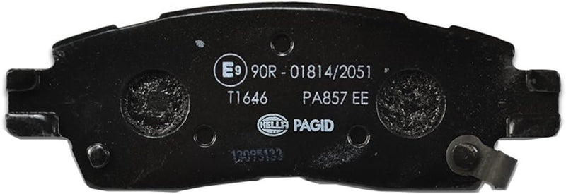 HELLA PAGID 8DB 355 012-821 Bremsbelagsatz - T1646 - Dicke/Stärke: 18.1mm - mit akustischer Verschle