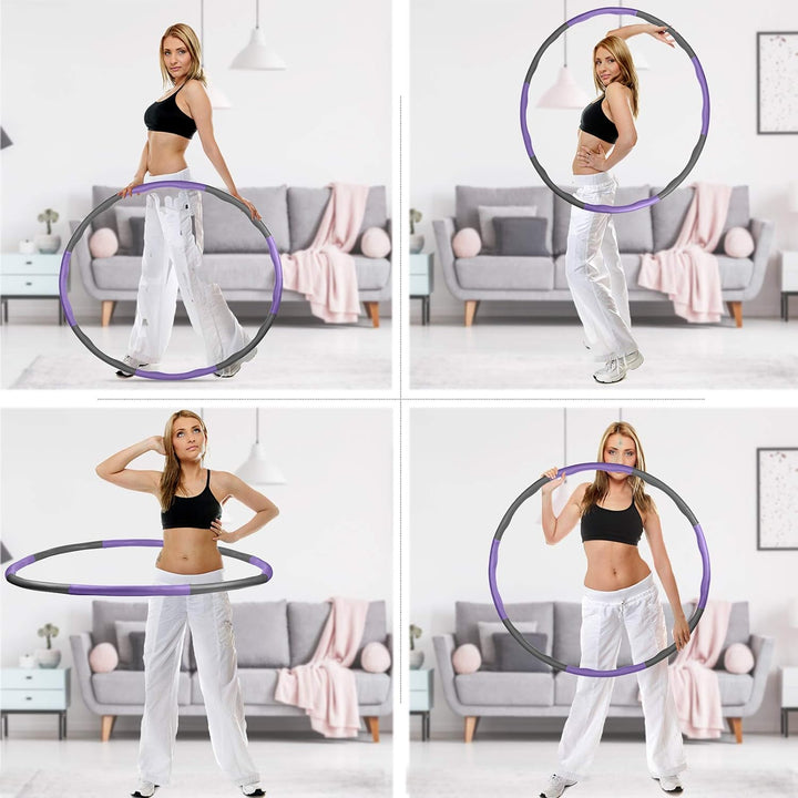 Aoweika Hula Hoop Reifen Erwachsene, 95cm Fitness Hoola Reifen Hoop Geeignet für Anfänger und Profis
