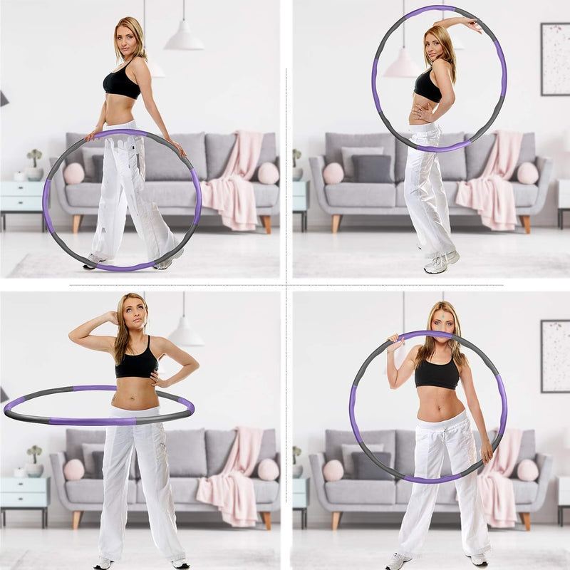 Aoweika Hula Hoop Reifen Erwachsene, 95cm Fitness Hoola Reifen Hoop Geeignet für Anfänger und Profis