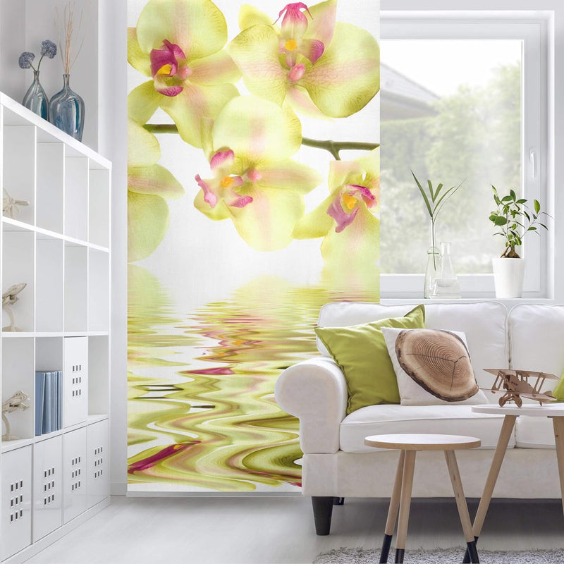 Bilderwelten Raumteiler Dreamy Orchid Waters 250x120cm inkl. transparenter Halterung, inkl. transpar