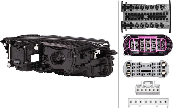 HELLA 1EX 013 143-271 LED-Hauptscheinwerfer - links - für u.a. VW Touareg (CR7) - Matrix LED, R-Line