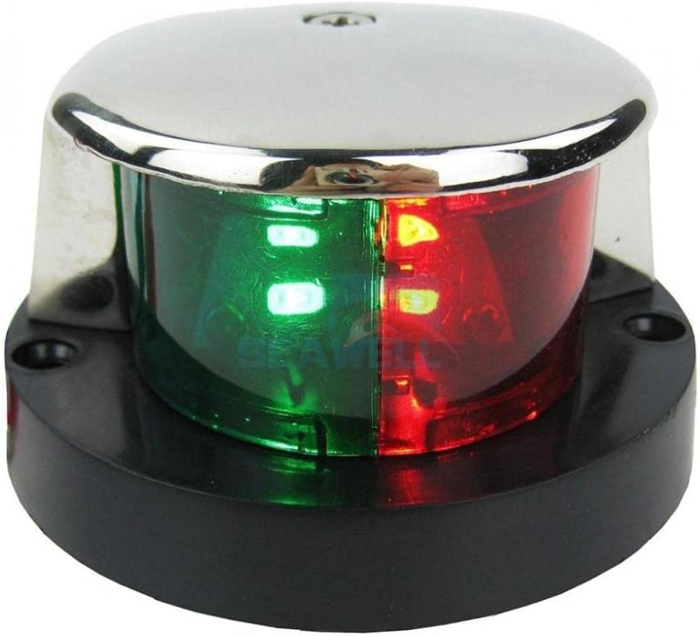 Ruluti 1pc Tragbarer Zuverlässige Weitdruck Marine-navigation Led-leuchten-ampeln Geeignet Für Yacht