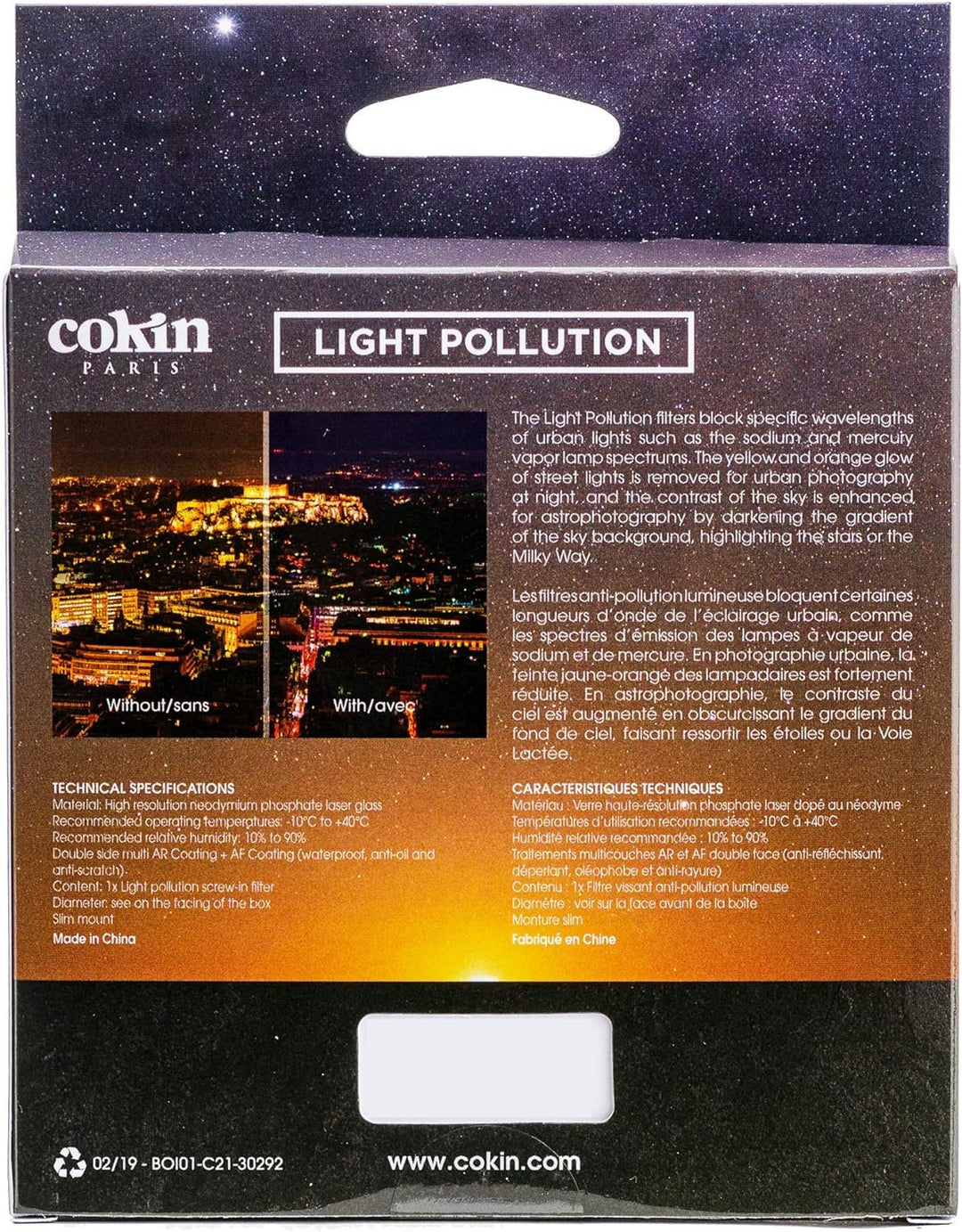 COKIN NUANCES CLEARSKY Light Pollution Filter ø82mm, 82mm