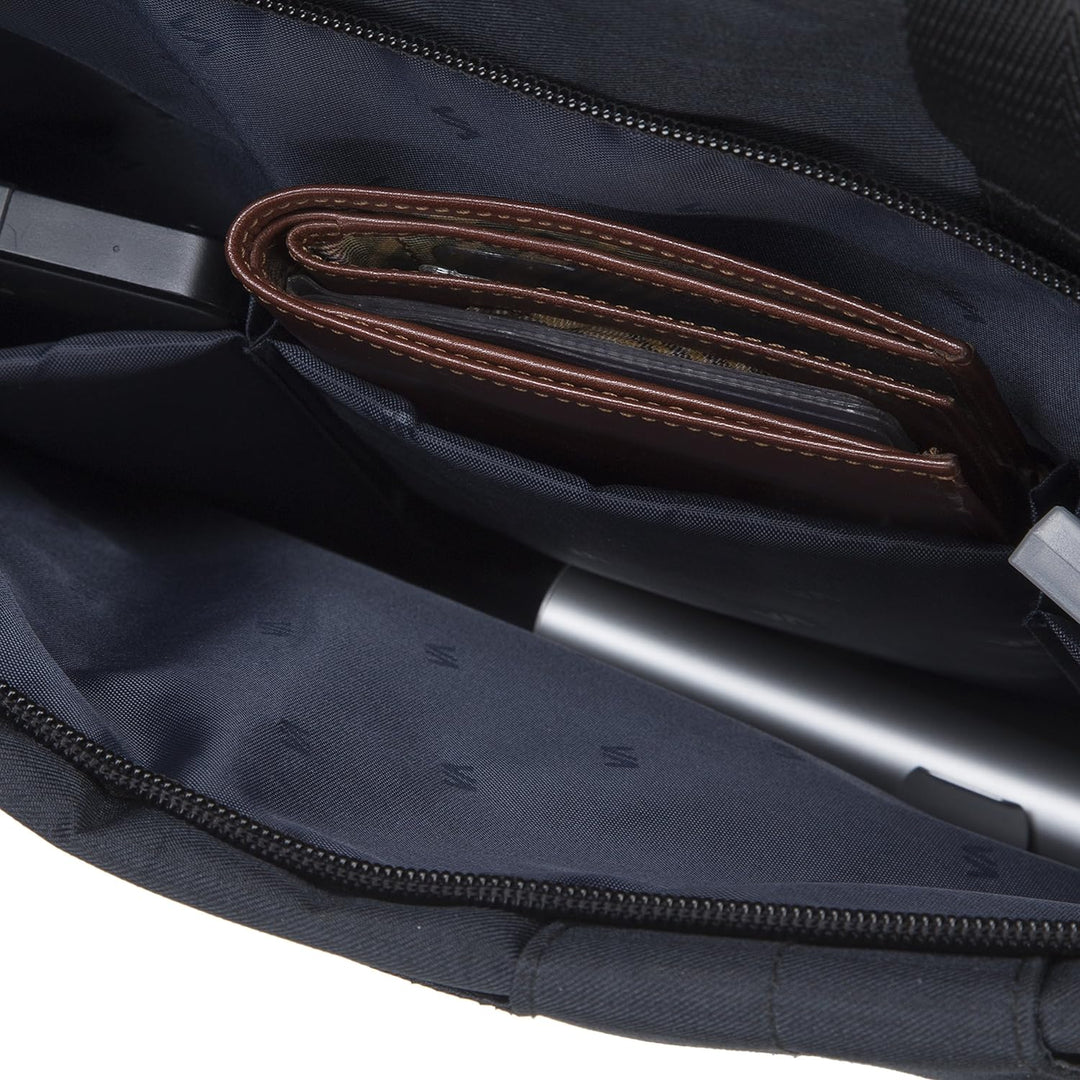 Rivacase Notebooktasche bis 15,6 Zoll – Modische Schultertasche mit Aussenfächern für notwendiges Zu