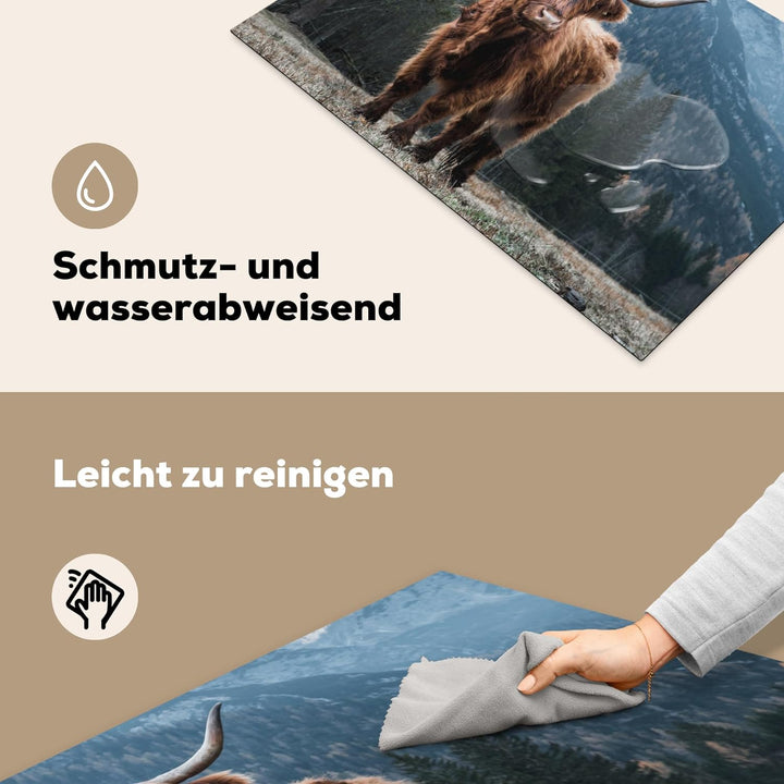 KitchenYeah© Herdabdeckplatte Einteilig Küche Herdabdeckung Ceranfeld Herdabdeckplatten Anti Rutsch