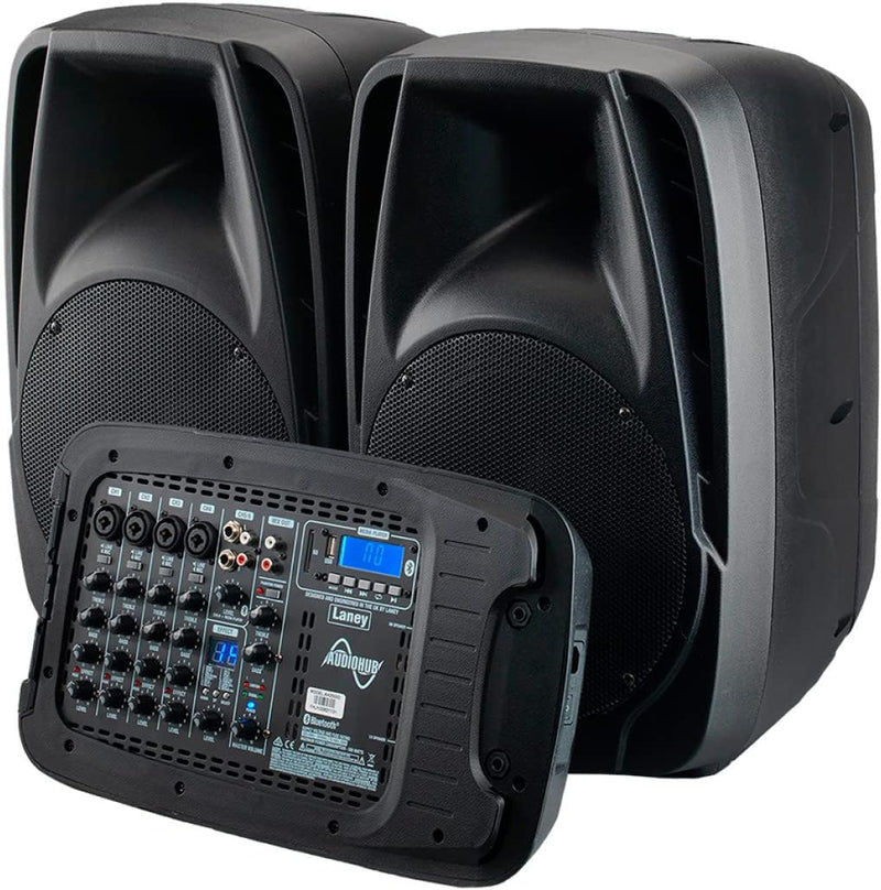 Laney AUDIOHUB Series AH2500D - Portable PA system - 2x500W - 6 channels Bluetooth and FX - 2 mics i