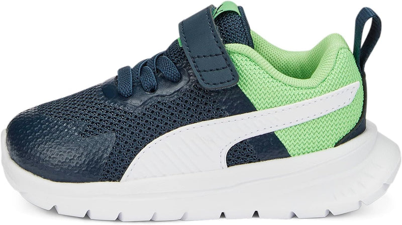 PUMA Unisex Baby Evolve Run Mesh Ac+ Inf Sneaker 20 EU Dark Night Puma White Summer Green, 20 EU Dar