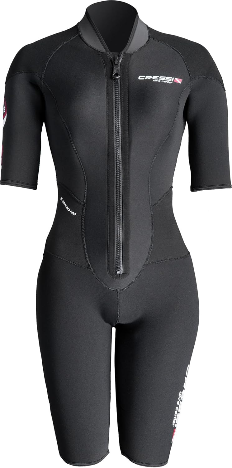 Cressi Endurance Lady Shorty Wetsuit 3mm - Neopren Shorty 3mm Für Frauen Taucher Und Schnorchler, Sc