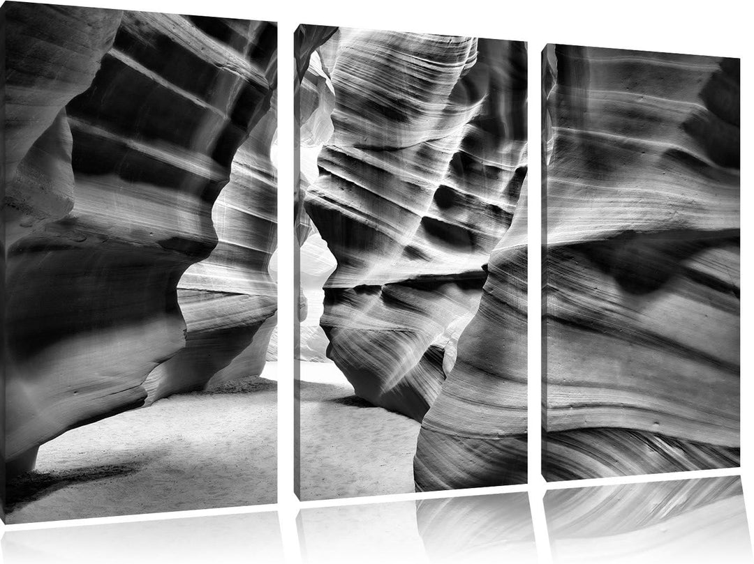 Pixxprint Antelope Canyon Arizona als Leinwandbild/Grösse: 3 Teilig (120x80) / Wandbild/Kunstdruck/f