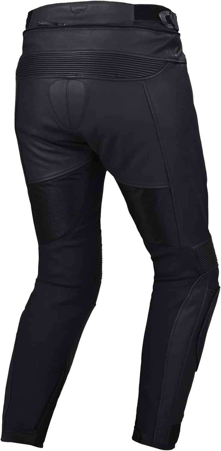SHIMA PISTON Herren - Motorradkombi | Leder urbane Jacke und Hose mit Netzeinsätzen, CE-Protektoren