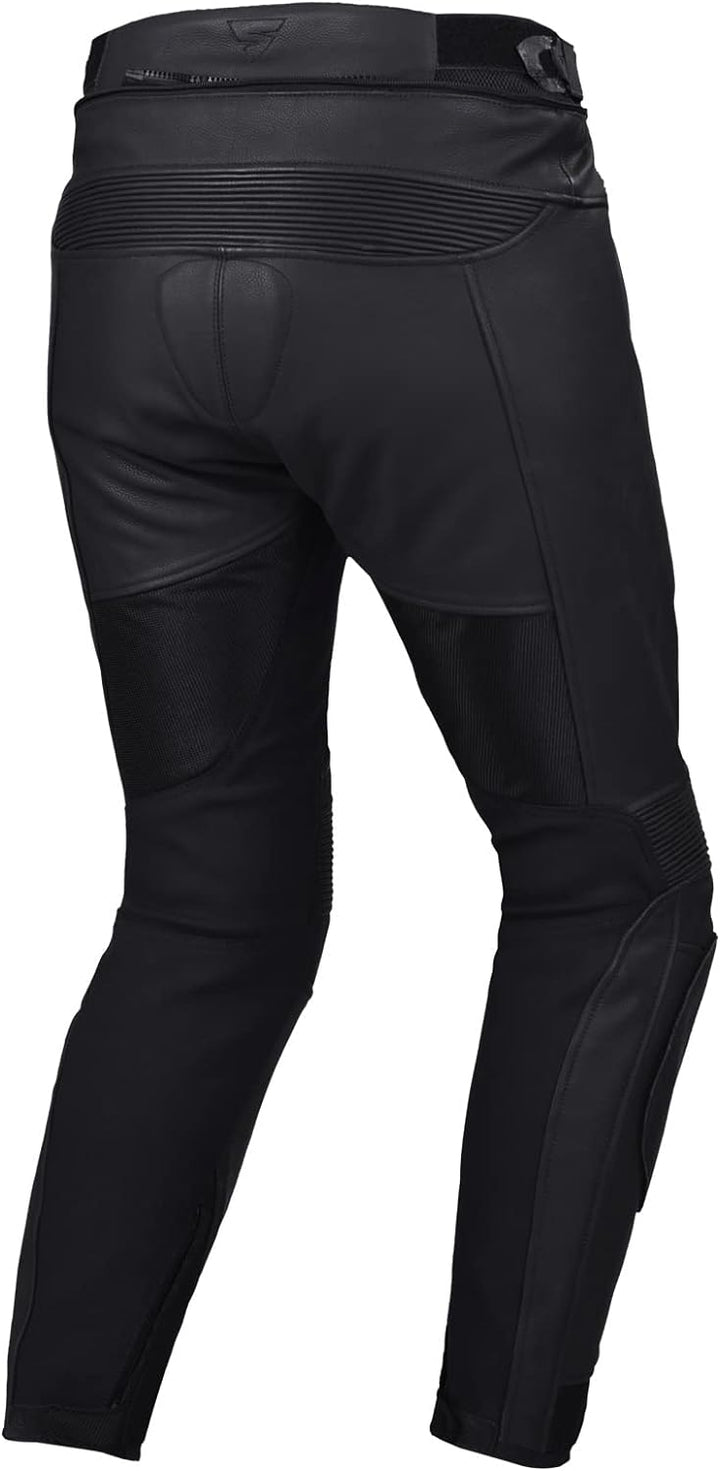 SHIMA PISTON Herren - Motorradkombi | Leder urbane Jacke und Hose mit Netzeinsätzen, CE-Protektoren