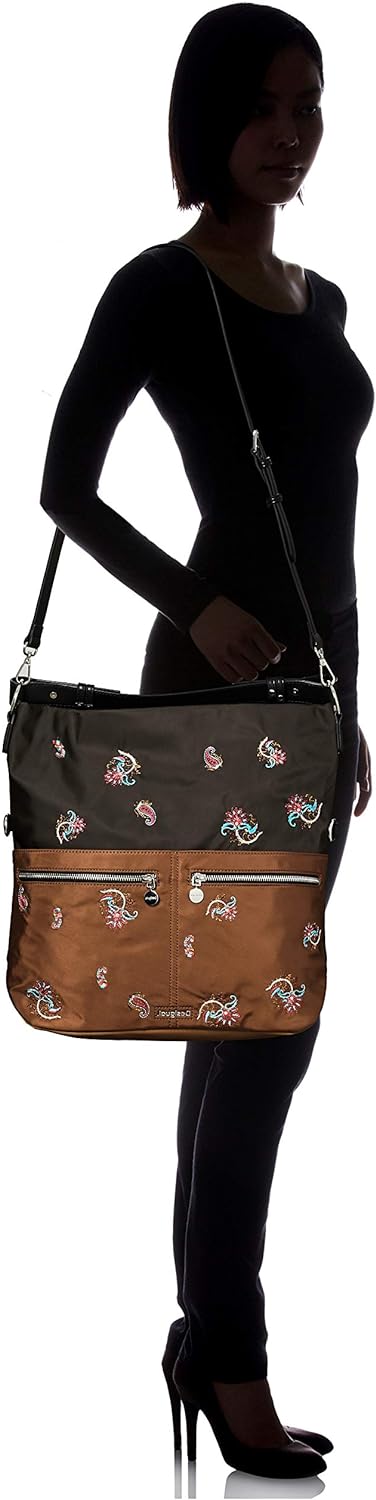 Desigual Bindi Pekin Shoulder Bag Caqui