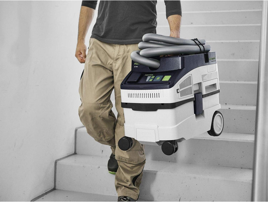 Festool Sistema móvil de aspiración CT 15 E-Set CLEANTEC, Weiss/Schwarz/Grün