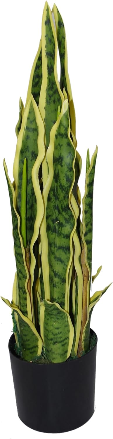 Leaf Kunstpflanze Sansevierie, 55 cm, Gelb/Grün 55cm Sansevieria, 55cm Sansevieria