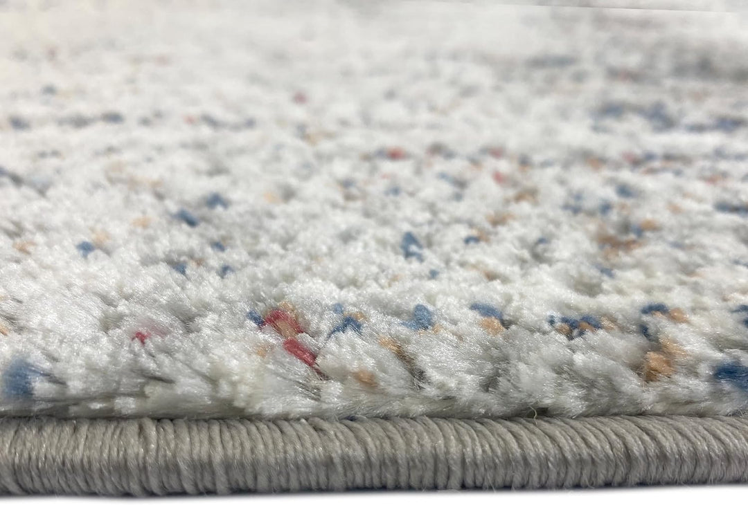 Teppich-Traum Wohnzimmerteppich – abstrakt quadratisches Muster – hell dunkel Effekt grau, Grösse 20