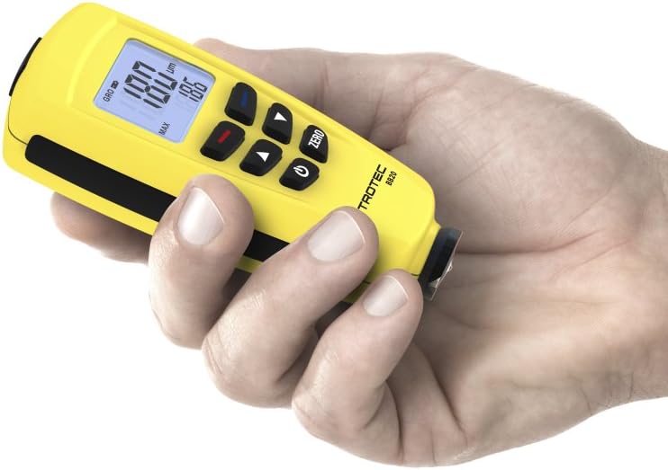 TROTEC Lackmessgerät BB20 – Lackschichten Messgerät für Auto – Messbereich 0 bis 1.250 µm, Speicher