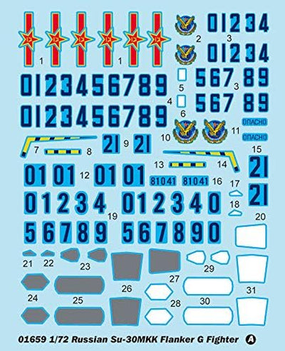 Trumpeter 01659 Modellbausatz Russian Su-30MKK Flanker G Fighter