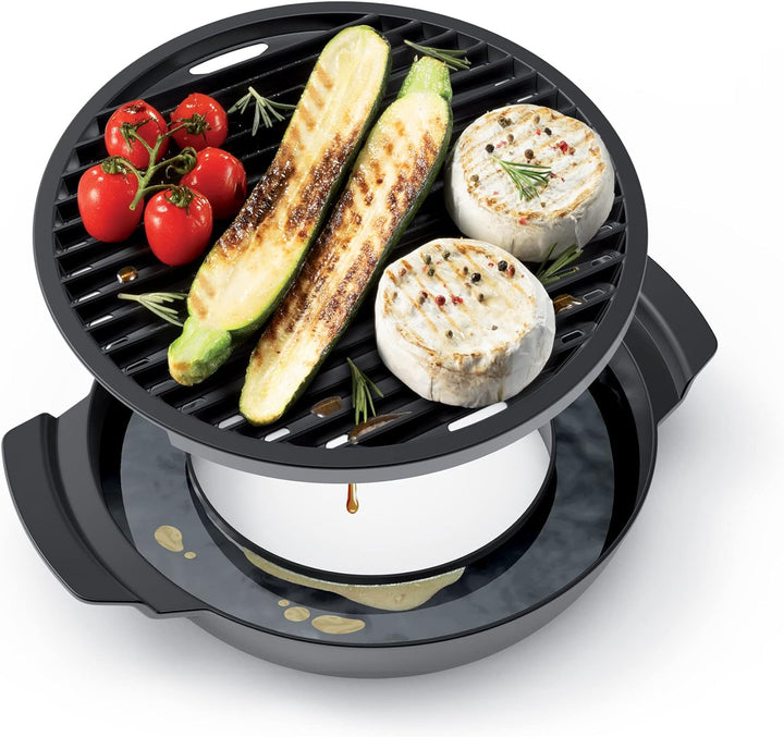 Tescoma Rauchfreie Grillpfanne PREMIUM für Gasherde I Power-Grill PARTY TIME I Gesundes Kochen, Anti