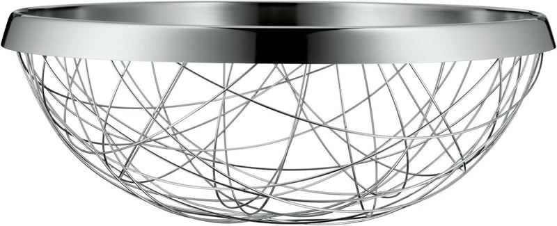 WMF Chaos Obstkorb gross 30 cm, dekorative Obstschale, Brotkorb, Cromargan Edelstahl poliert