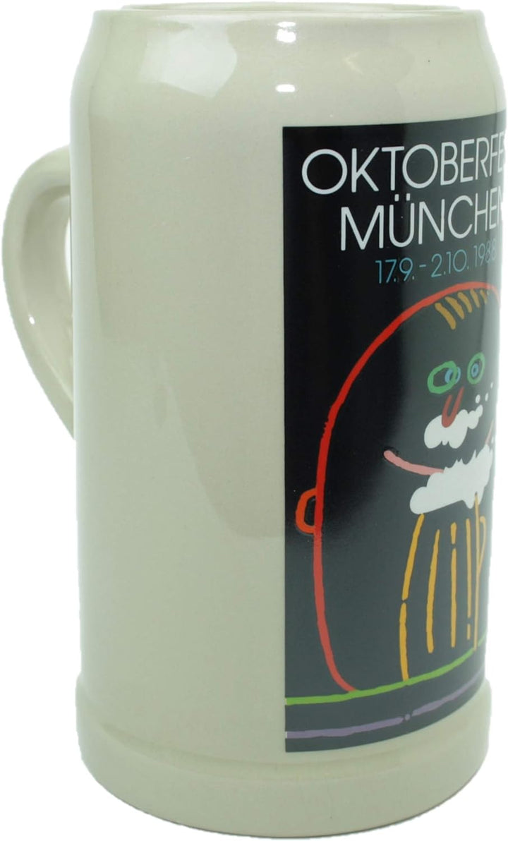 Steinfixx® - Original Oktoberfestkrug 1988 I Jahrgangskrug I Jahreskrug I Wiesnkrug I Sammlerkrug