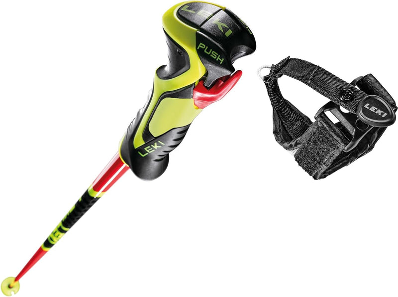 LEKI Fin Vario Winterteller 110 Bright Red - Black - Neon Yellow, 110 Bright Red - Black - Neon Yell