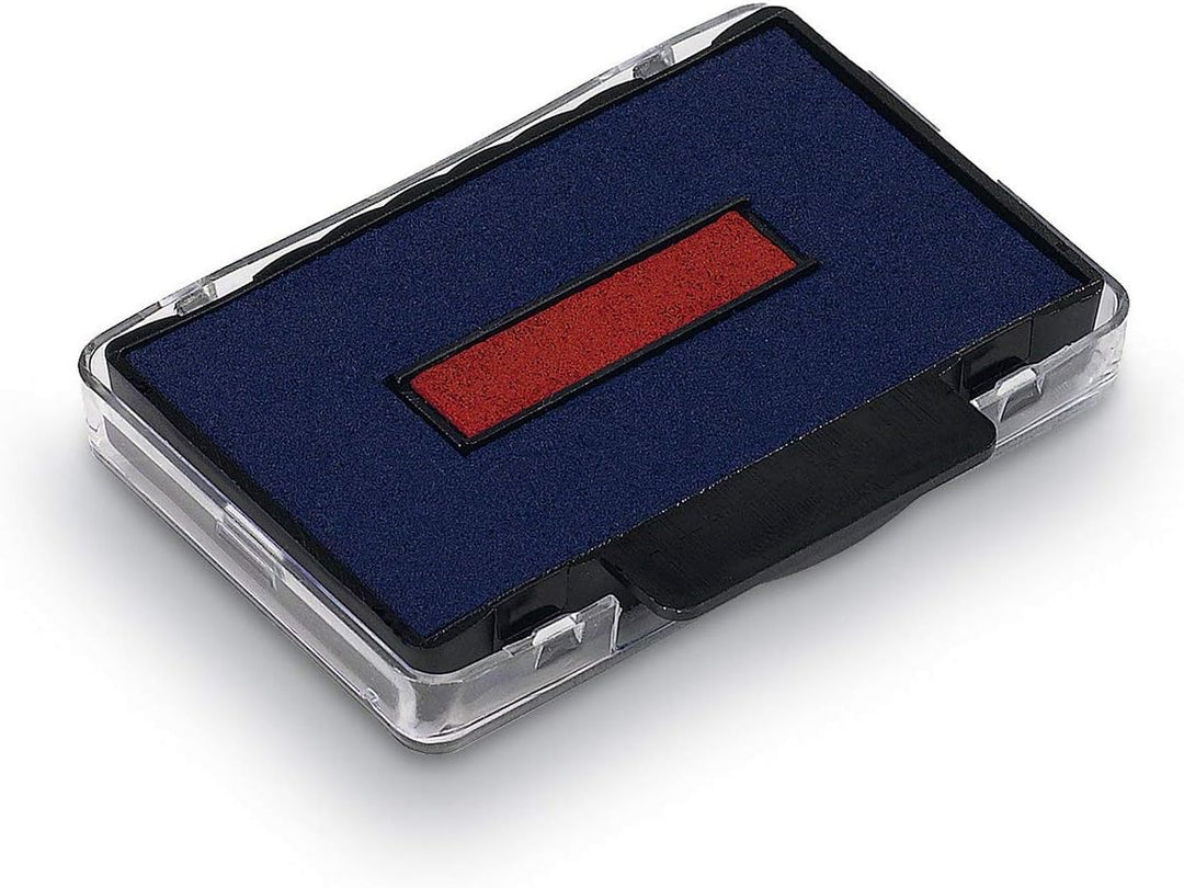 Trodat Professional 5440 Datumsstempel für Ärzte, selbstfärbend, blau/rot 49 x 28 mm - blau/rot, 49