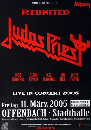 Judas Priest - Reunited, Frankfurt 2005 » Konzertplakat/Premium Poster | Live Konzert Veranstaltung