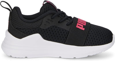 PUMA Unisex Baby Wired Run Ac Inf Sneaker 20 EU Puma Black Sunset Pink, 20 EU Puma Black Sunset Pink