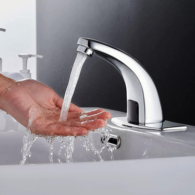Gangang Berührungsloser Wasserhahn,Hochwertig Infrarot Sensor Kaltwasser Wasserhahn,Automatik Wascht