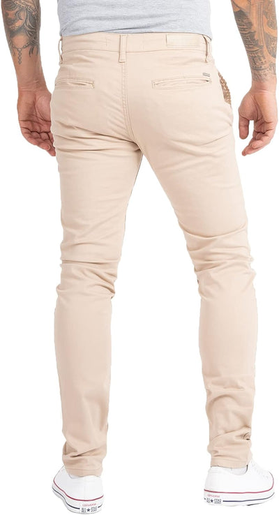 Indumentum Chino Hose Basic Slim Fit IS-305 29W / 30L Beige, 29W / 30L Beige
