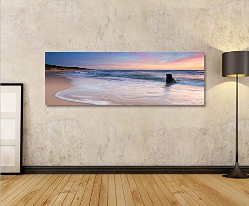 islandburner Bild Bilder auf Leinwand Sky Beach Strand Panorama XXL Poster Leinwandbild Wandbild Dek